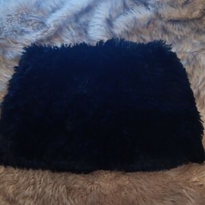 Black Faux Fur Skirt